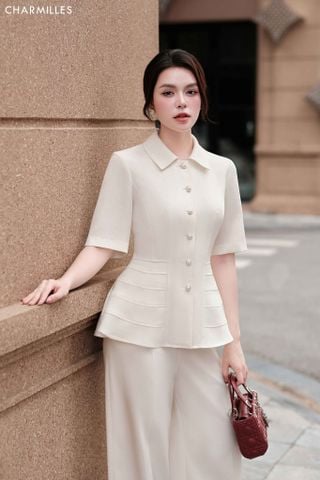 Áo dáng A , eo phối mi ( MQ012)