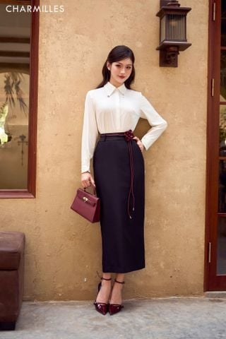 Chân váy bút chì dáng suông