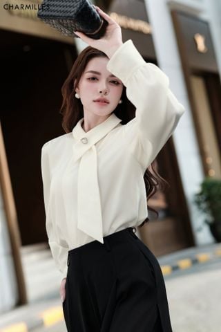 Áo TD, cổ bẻ thả vạt