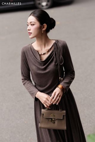 Áo TD cổ buộc dây,hạt (B cv68)