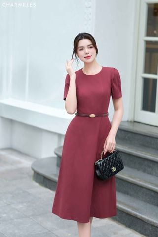 Đầm TC cổ tròn (Đ)