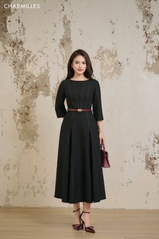 Đầm TL đột chỉ , cổ tròn ( Đ)