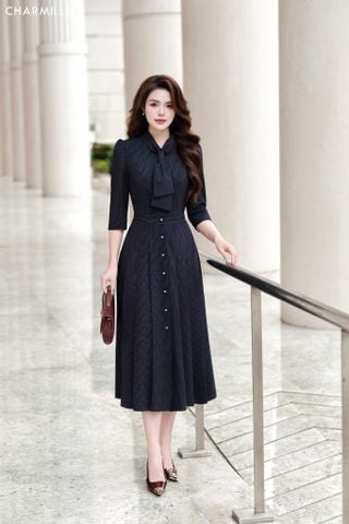 Đầm TL cổ luồn dây 11k