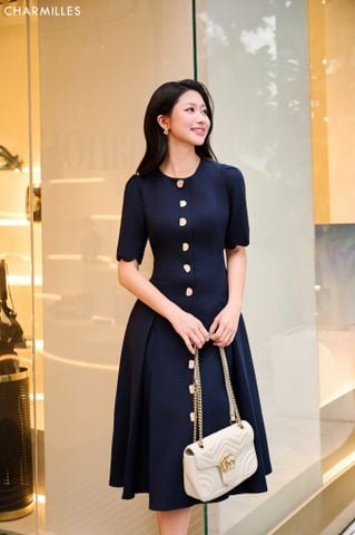 Đầm TL,11k,2túi nắp giả