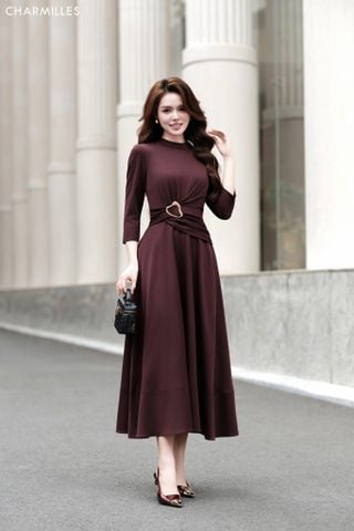 Đầm TD eo nhún ,luồn O