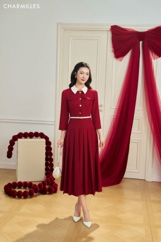 Đầm TD, eo xếp mí