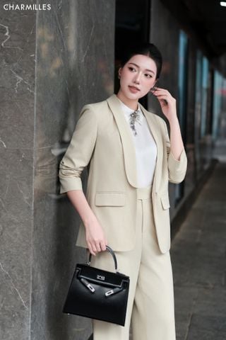 Vest TL nhún cổ sam (B Q007)