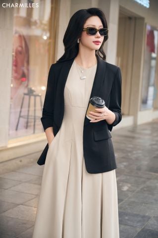 Vest blazer , tay nhún ( md245)