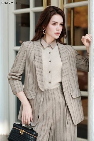 Vest TL nhún, cổ sam 2 túi (MQ026-MA022)