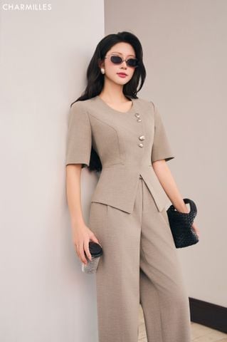Vest kí giả vạt chéo, 4 khuy ( MQ010)