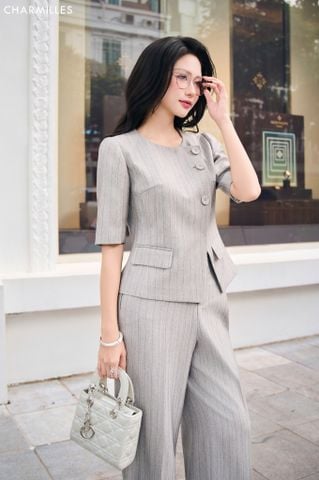 Vest kí giả vạt chéo , 3 khuy (MQ007.2)