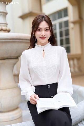 Áo TD cổ bèo, viền trai (24MC091DE)