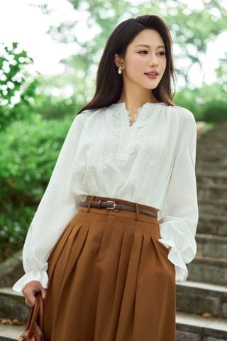 Áo TD, phối zen, cổ tàu (MC017)