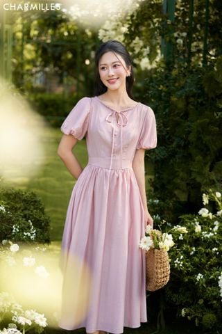 Đầm TC buộc nơ 4k
