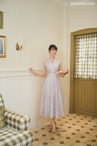 Đầm maxi cổ tim