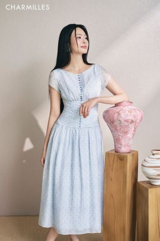 Đầm TC, 10k eo nhún, xoè
