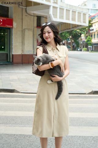 Đầm SN, 2 túi ngực, 5ktt (Đ)