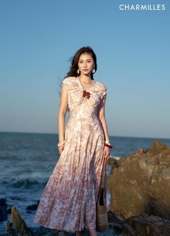 Đầm SN, tay cổ bèo (H)