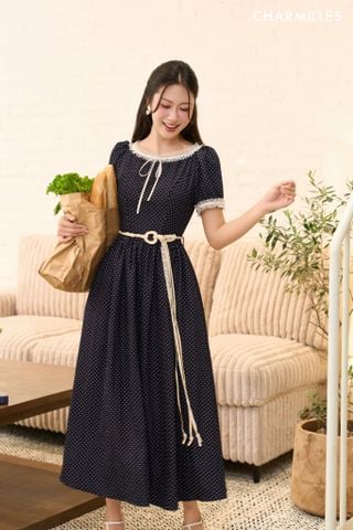 Đầm TC cổ,tay zen (Đ)