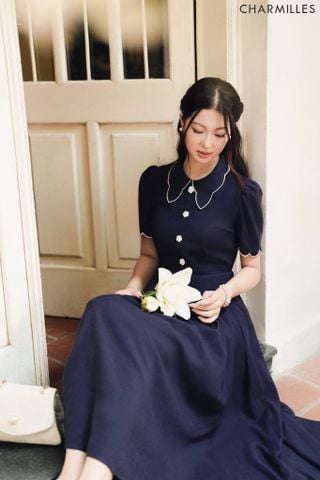 Đầm TC, cổ tay sóng 4tt