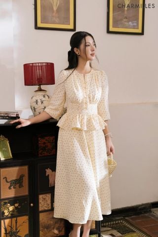Đầm TL, mí diễu chỉ, vổ V