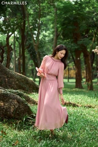 Đầm TD cổ cuộn