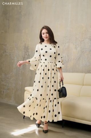 Đầm TD phối hoa , nối gấu