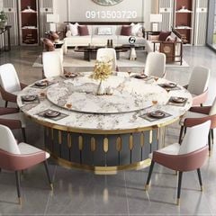 Bàn Ăn Tròn Có Mâm Xoay 10-30 Ghế