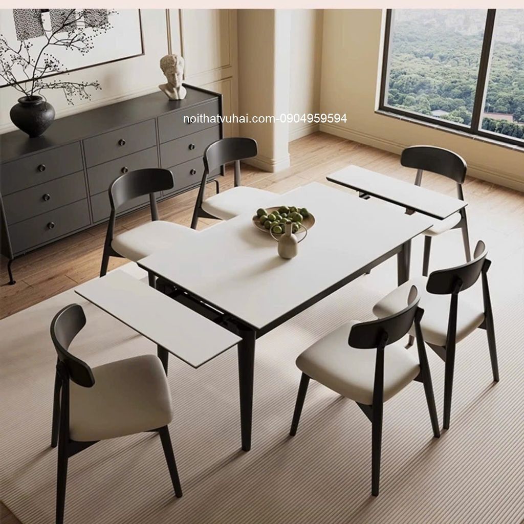 Bàn ăn kéo dài từ 6-10 người D8386