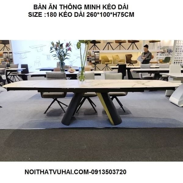 Bàn Ăn Thông Minh Kéo Dài 1,8-2,6m(cao cấp)T888
