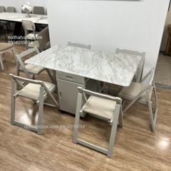 Bộ Bàn Ăn Gấp Gọn 6 Ghế Xuất Khẩu G6