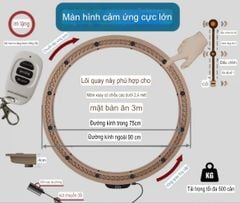 Mâm xoay điện bàn tròn cao cấp