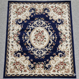  Thảm trang trí họa tiết cổ điển xanh dương YL N 1711 B 