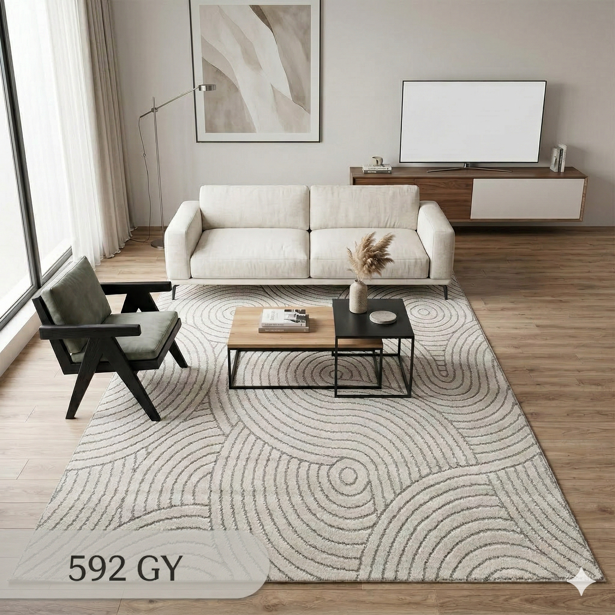  Thảm trang trí sofa TIANQING 592 GY 
