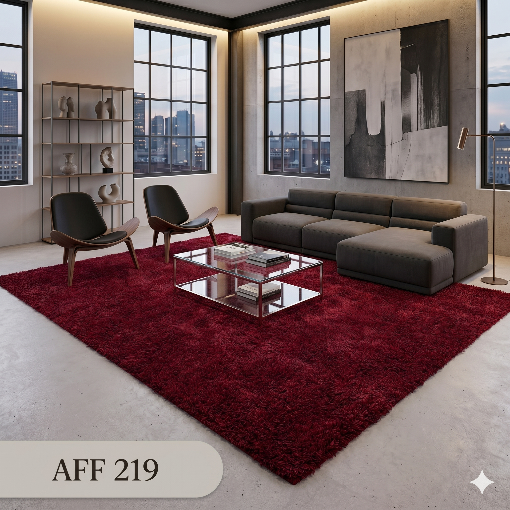  THẢM SALON UAE màu Đỏ AFF 219 