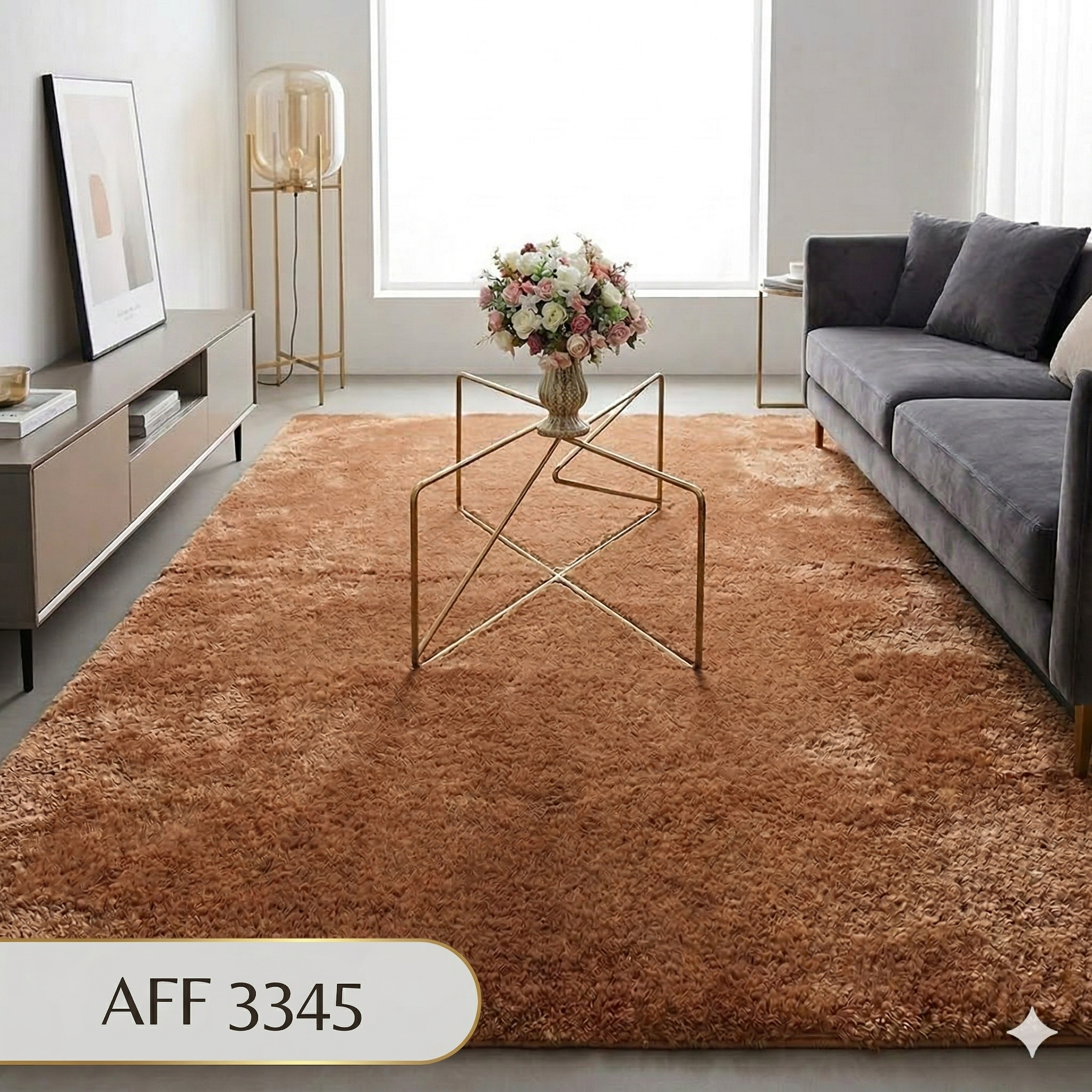  THẢM SALON UAE AFF 3345 màu Cam 