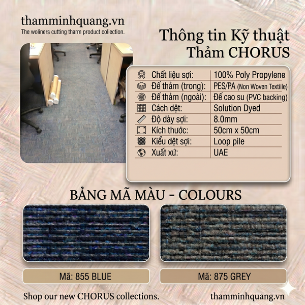  Thảm Gạch Cao Cấp Chorus 