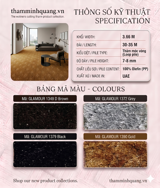 Thảm len GLAMOUR 