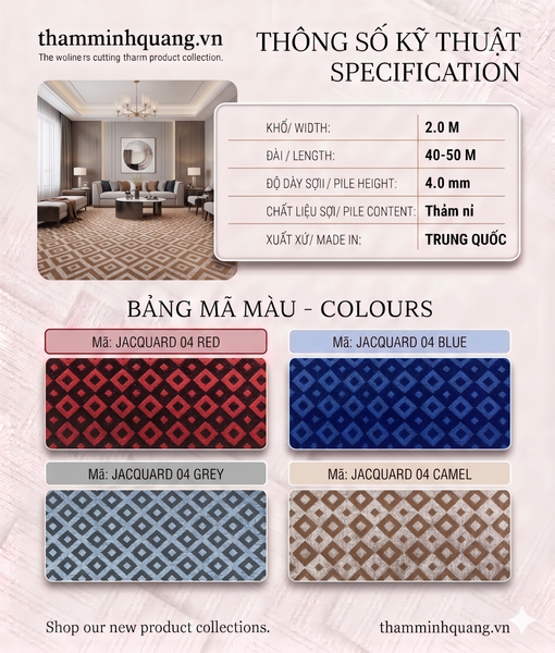  Thảm sàn giá rẻ Jacquard 04 