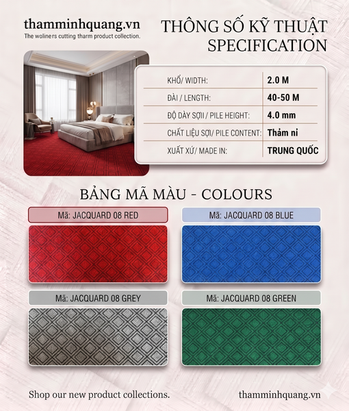  Thảm sàn giá rẻ Jacquard 08 