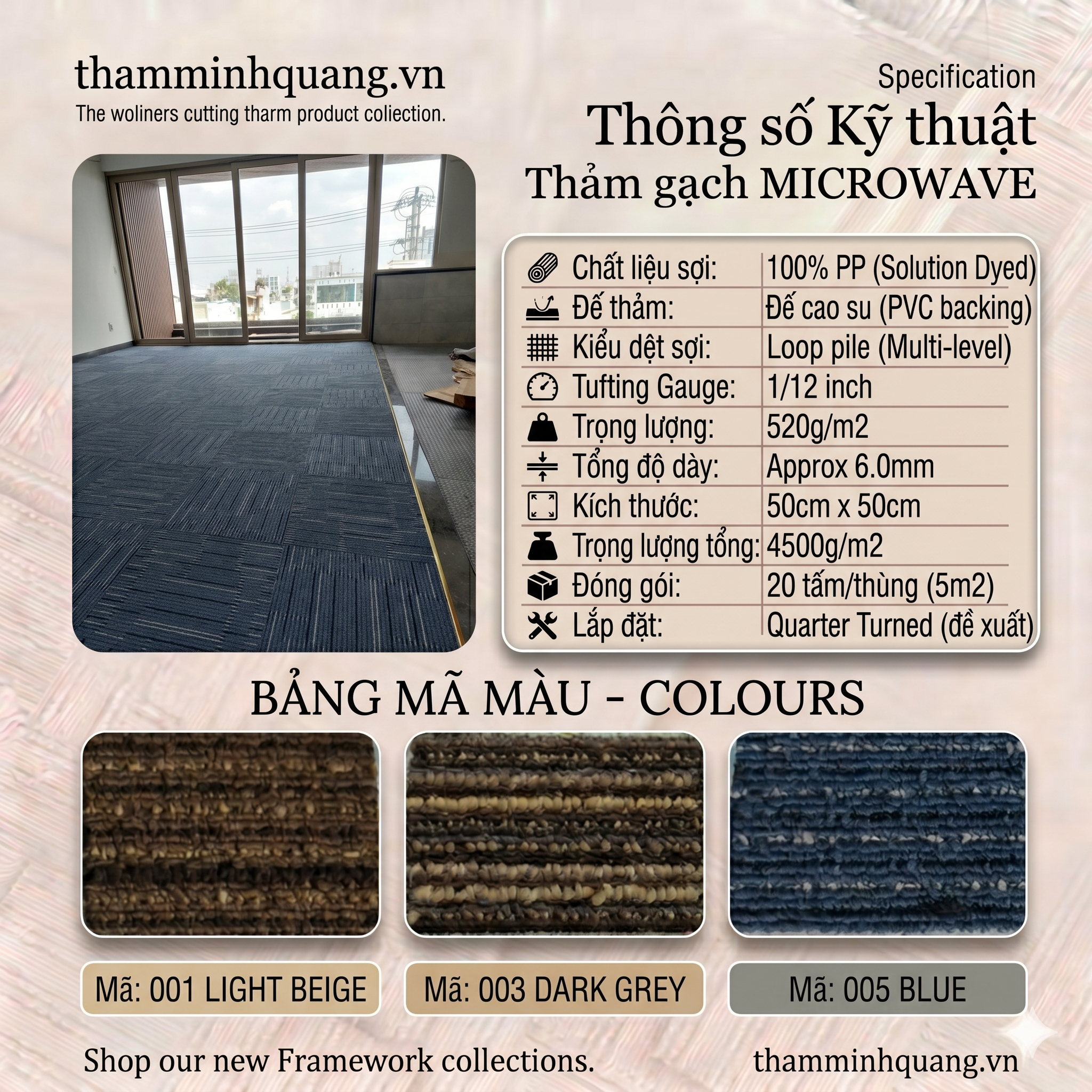  Thảm tấm Microwave 