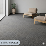  Thảm Gạch Màu Xám Basic 1-02 