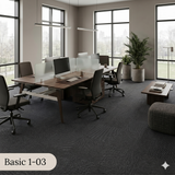  Thảm Tấm Xám Đậm Basic 1-03 