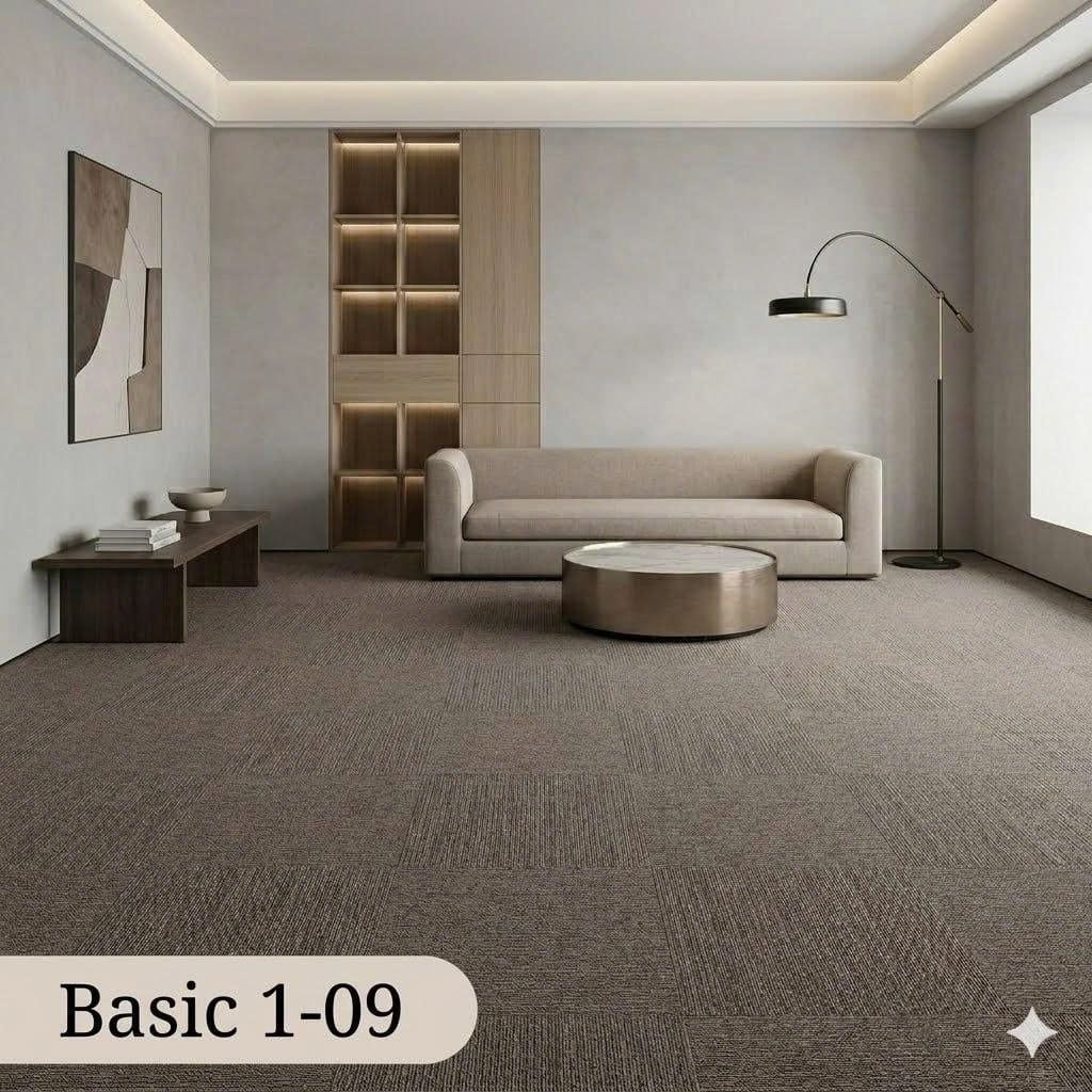  Thảm Tấm Nâu Basic 1-09 