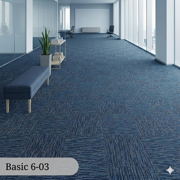  Thảm Sọc Basic 6-03 Xanh dương 