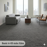  Thảm Sọc Basic 6-05 màu Xám 