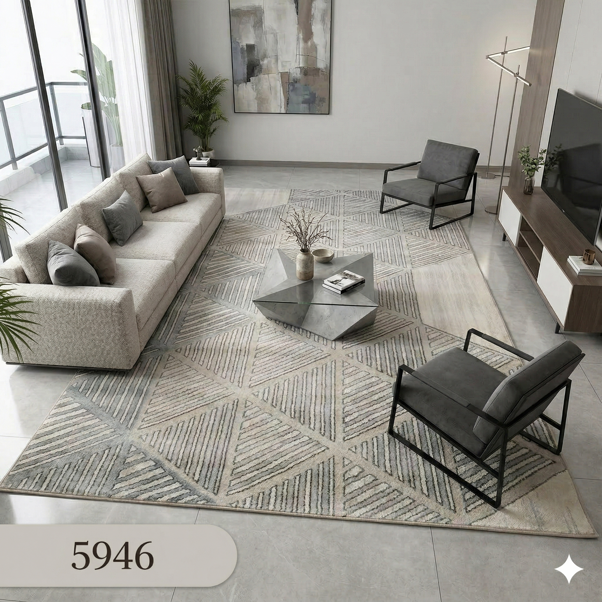  Thảm trang trí sofa TIANQING E 5946 