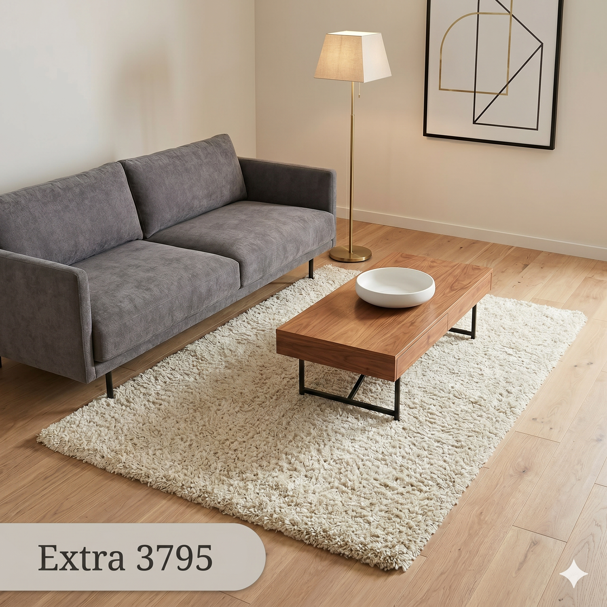  THẢM SALON Extra 3795 White 