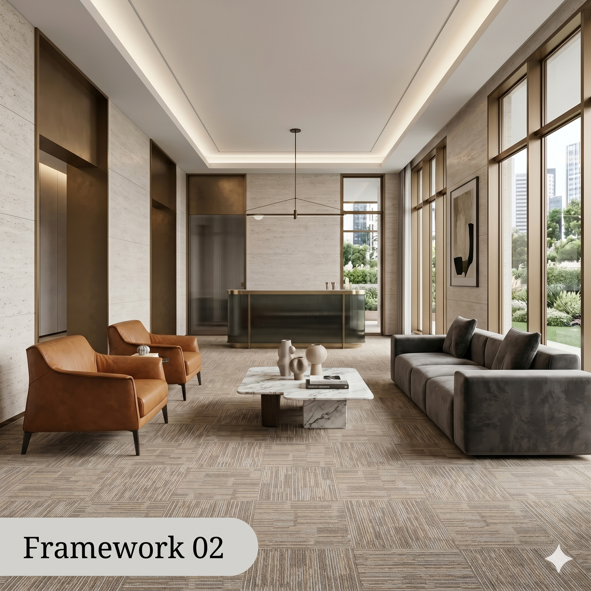  Thảm gạch trải văn phòng Framework 02 