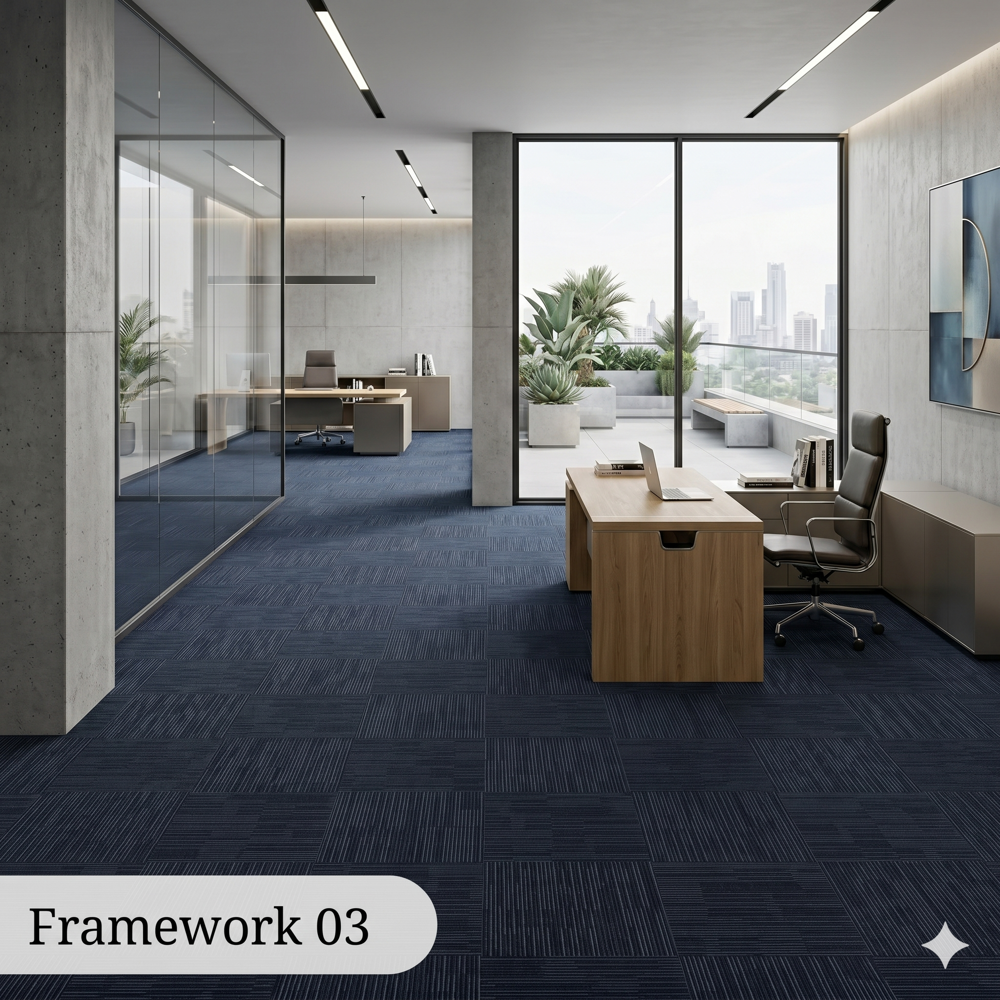  Thảm tấm màu xanh Framework 03 